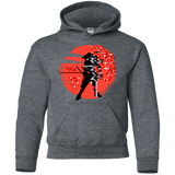 Sweatshirts Dark Heather / YS Samurai Pixel Youth Hoodie