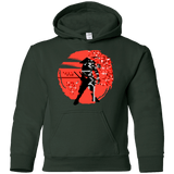 Sweatshirts Forest Green / YS Samurai Pixel Youth Hoodie