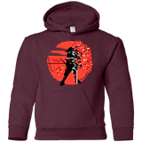 Sweatshirts Maroon / YS Samurai Pixel Youth Hoodie