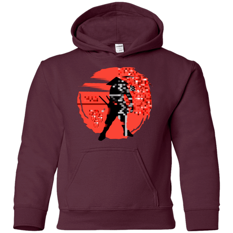 Sweatshirts Maroon / YS Samurai Pixel Youth Hoodie