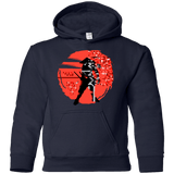 Sweatshirts Navy / YS Samurai Pixel Youth Hoodie