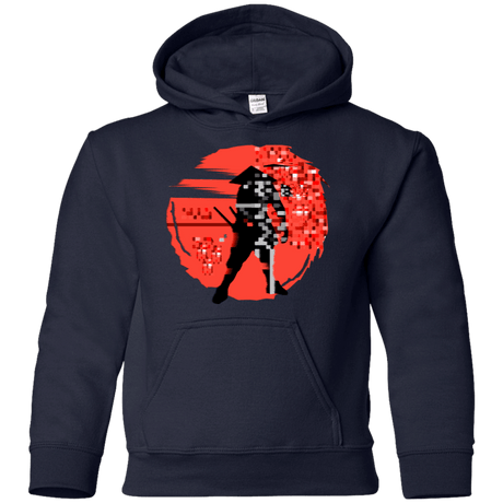 Sweatshirts Navy / YS Samurai Pixel Youth Hoodie