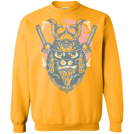 Sweatshirts Gold / S Samurai Pizza Cat Crewneck Sweatshirt