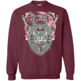 Sweatshirts Maroon / S Samurai Pizza Cat Crewneck Sweatshirt