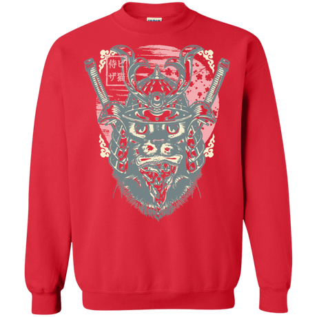 Sweatshirts Red / S Samurai Pizza Cat Crewneck Sweatshirt