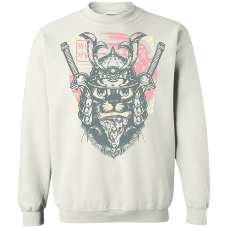 Sweatshirts White / S Samurai Pizza Cat Crewneck Sweatshirt