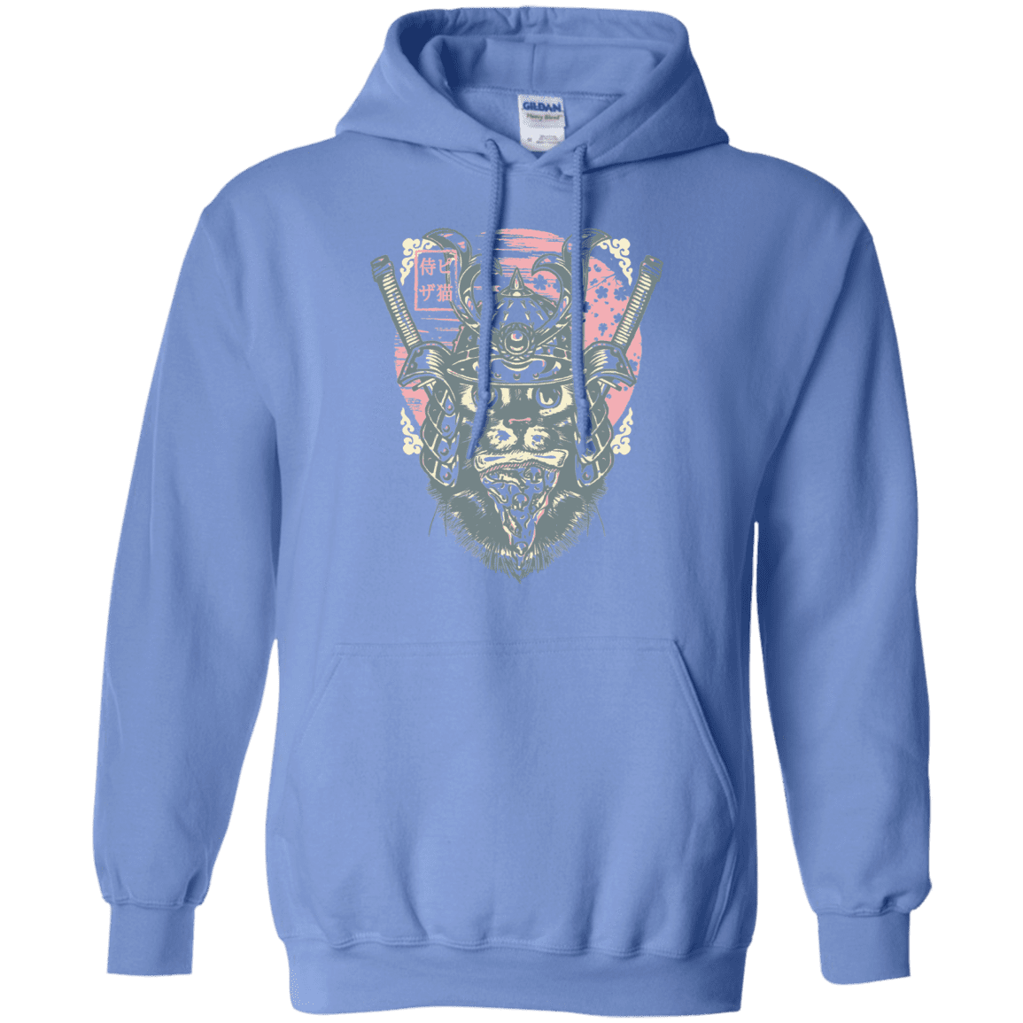 Sweatshirts Carolina Blue / S Samurai Pizza Cat Pullover Hoodie