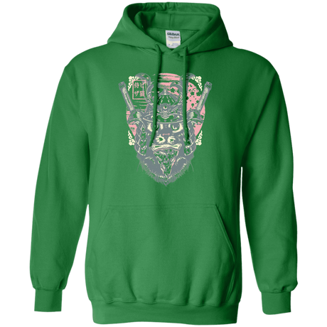 Sweatshirts Irish Green / S Samurai Pizza Cat Pullover Hoodie