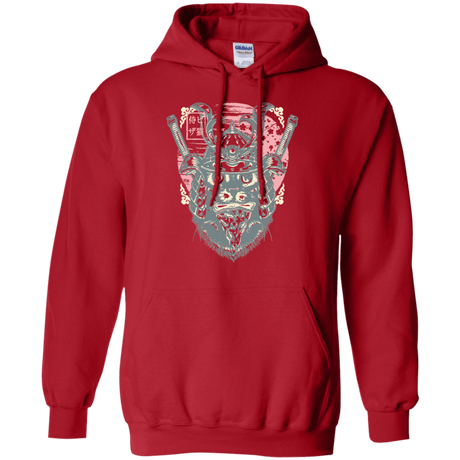 Sweatshirts Red / S Samurai Pizza Cat Pullover Hoodie