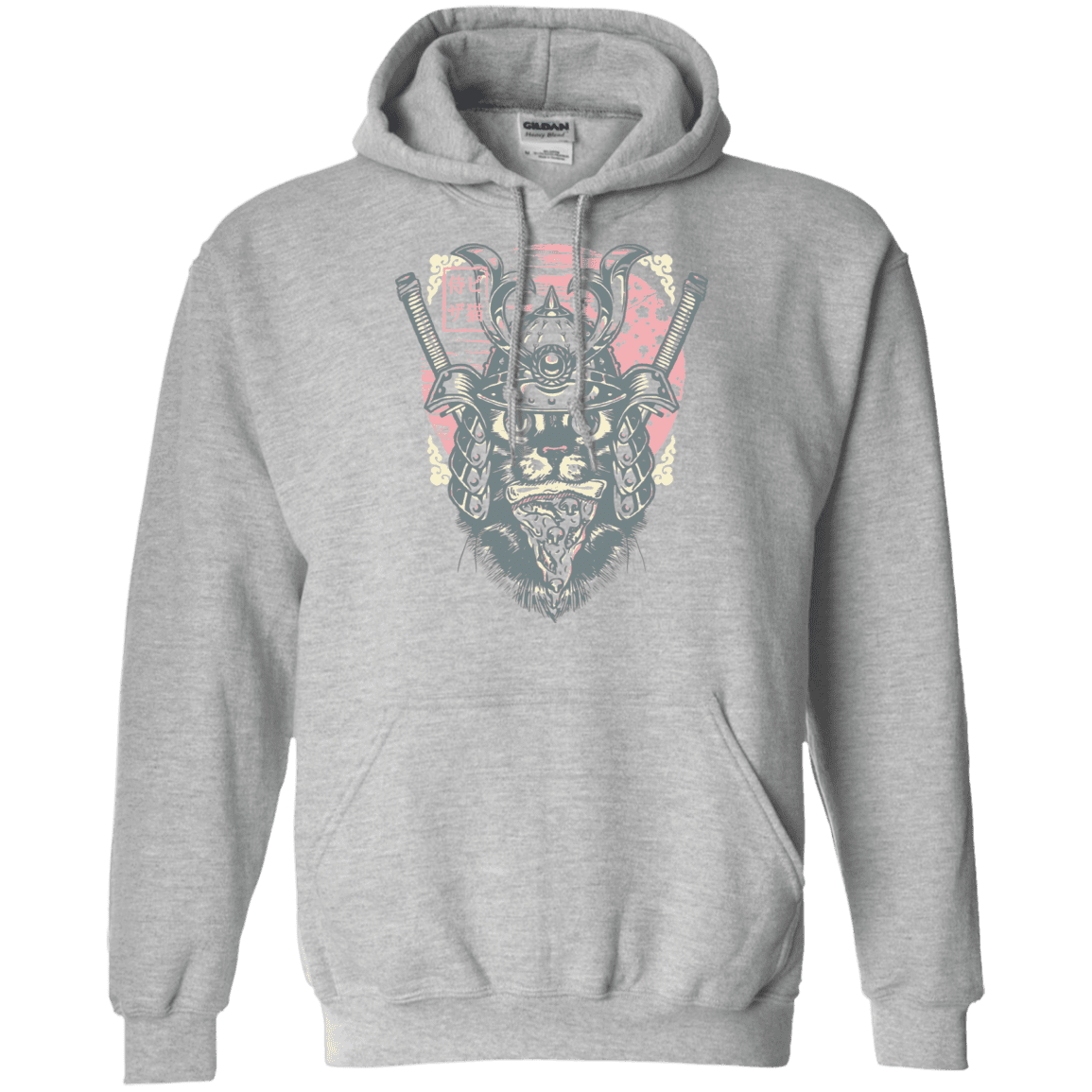 Sweatshirts Sport Grey / S Samurai Pizza Cat Pullover Hoodie