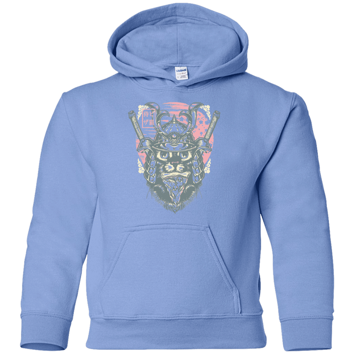 Sweatshirts Carolina Blue / YS Samurai Pizza Cat Youth Hoodie