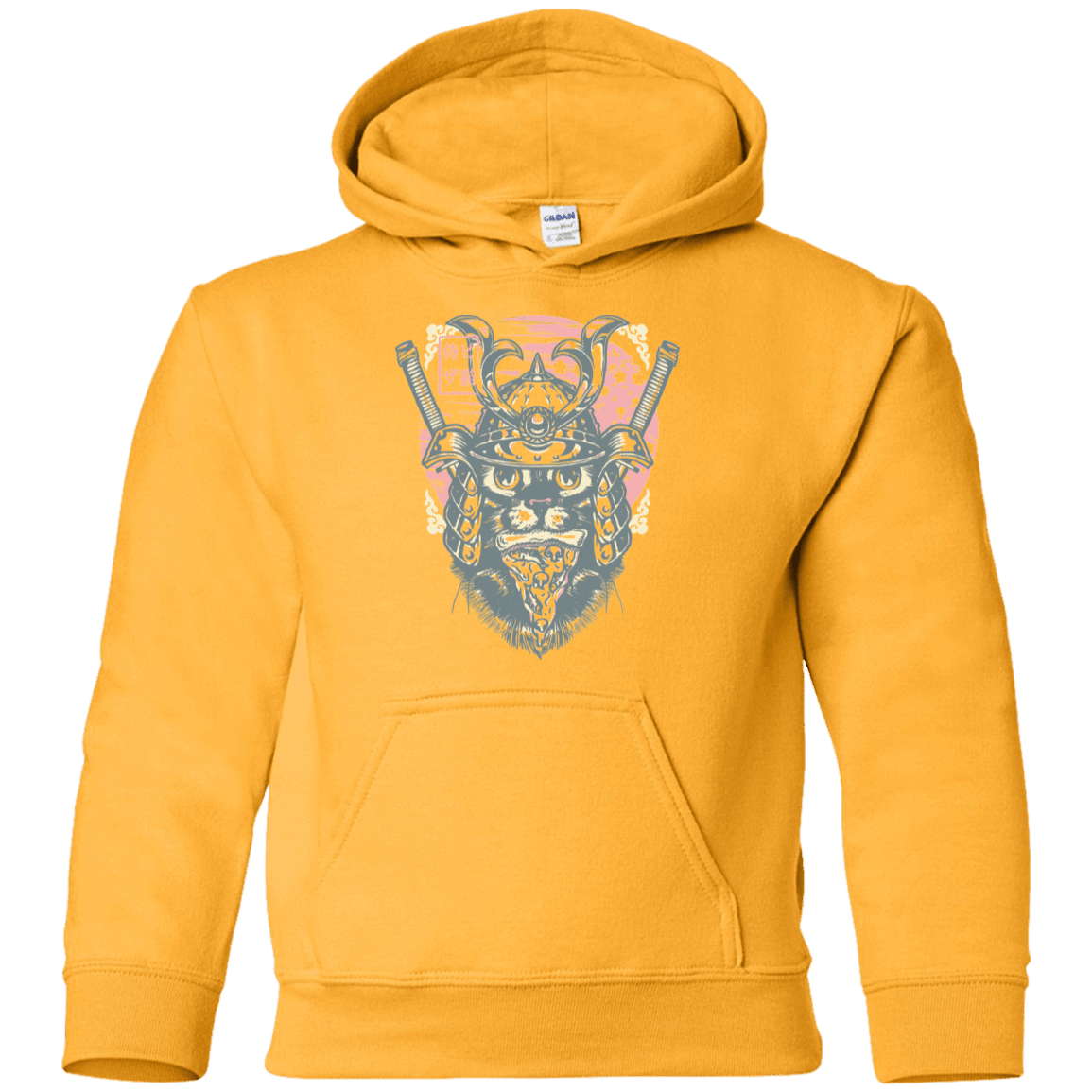Sweatshirts Gold / YS Samurai Pizza Cat Youth Hoodie
