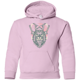 Sweatshirts Light Pink / YS Samurai Pizza Cat Youth Hoodie
