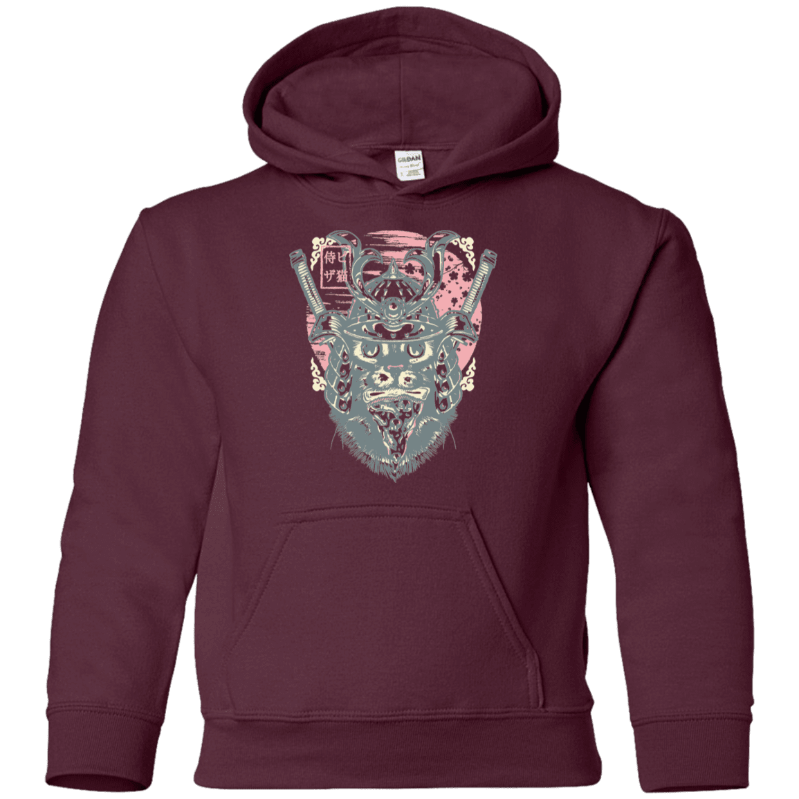 Sweatshirts Maroon / YS Samurai Pizza Cat Youth Hoodie