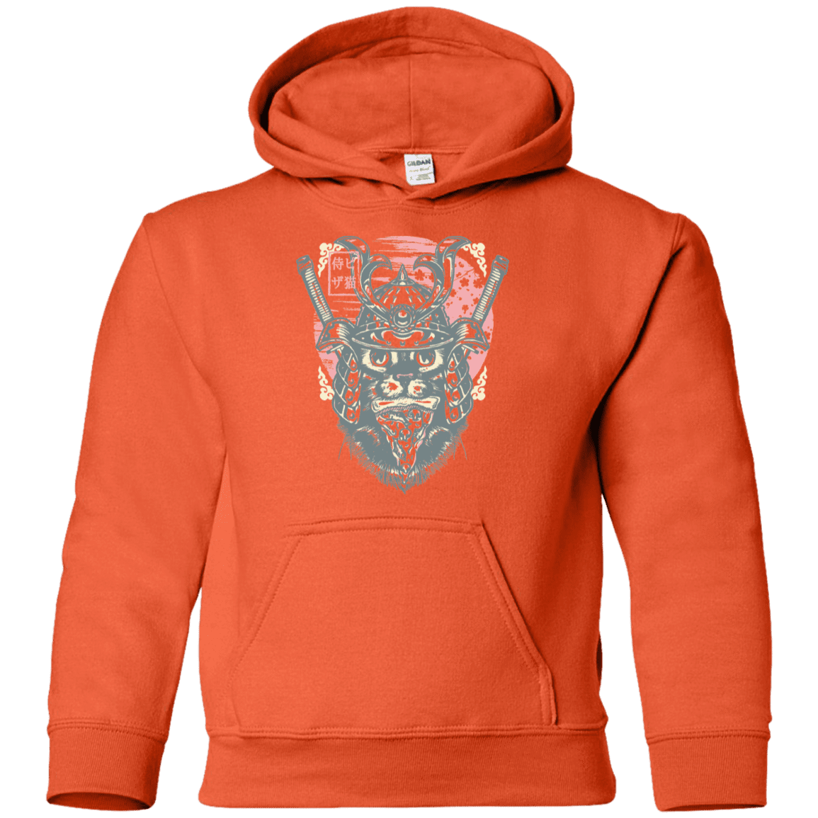 Sweatshirts Orange / YS Samurai Pizza Cat Youth Hoodie