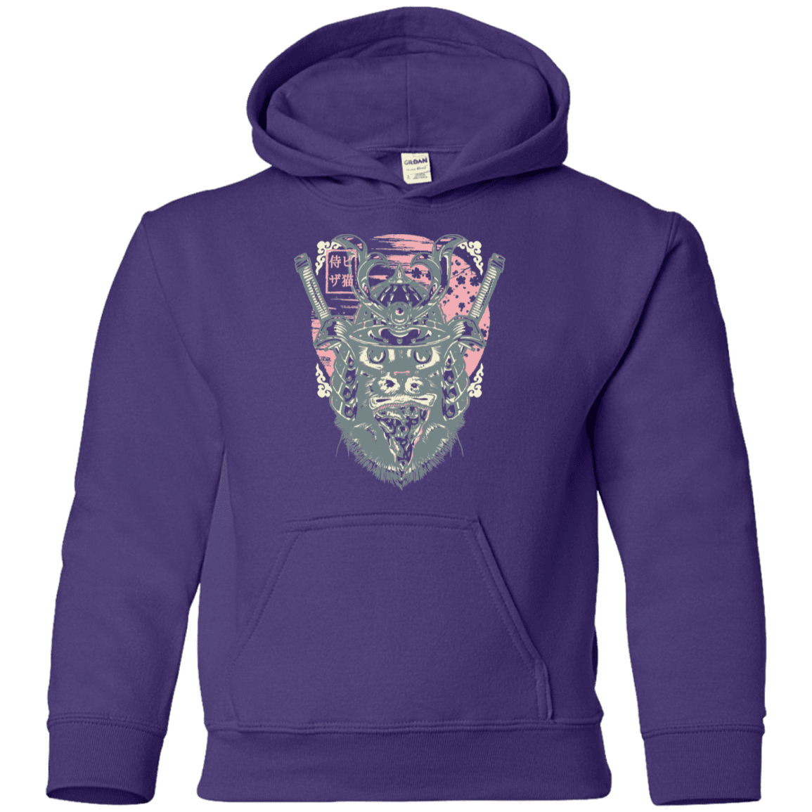 Sweatshirts Purple / YS Samurai Pizza Cat Youth Hoodie