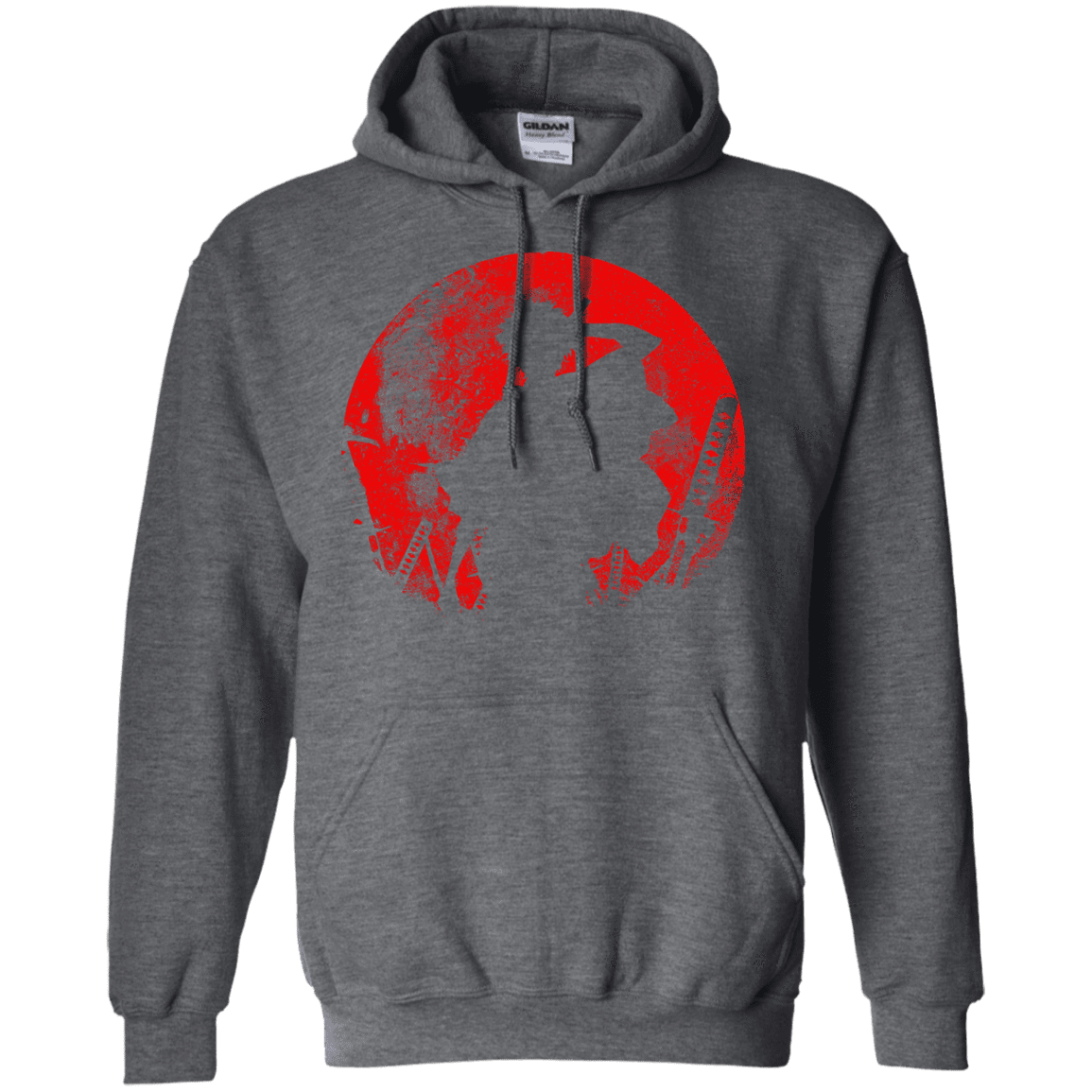 Sweatshirts Dark Heather / S Samurai Swords Pullover Hoodie