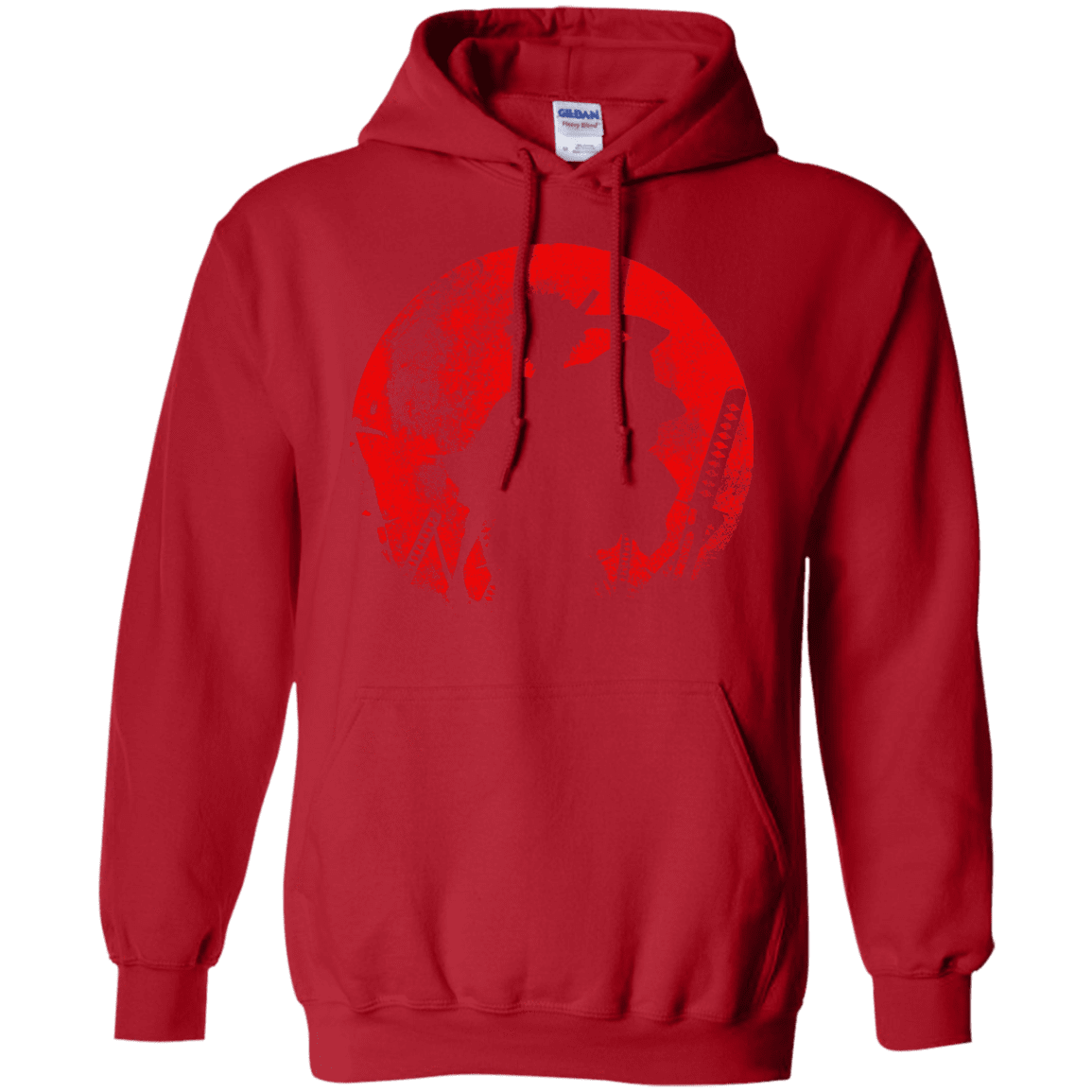 Sweatshirts Red / S Samurai Swords Pullover Hoodie
