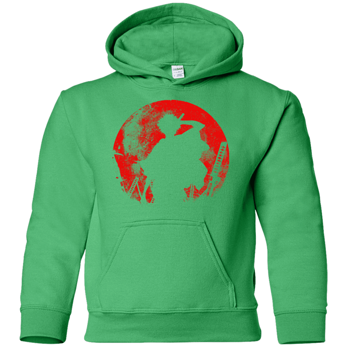 Sweatshirts Irish Green / YS Samurai Swords Youth Hoodie