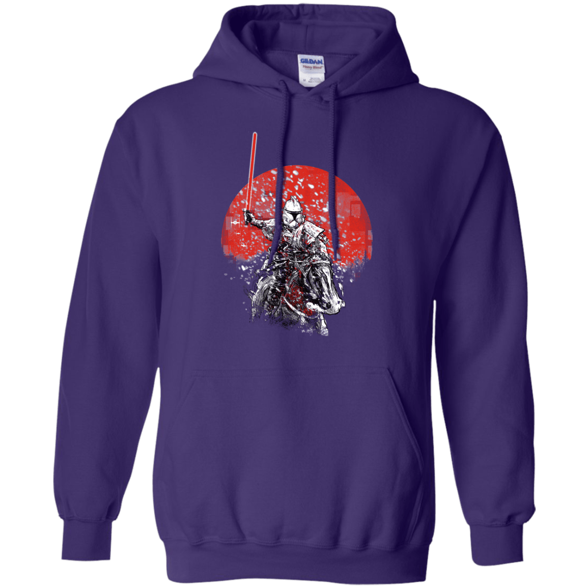 Sweatshirts Purple / S Samurai Trooper Pullover Hoodie