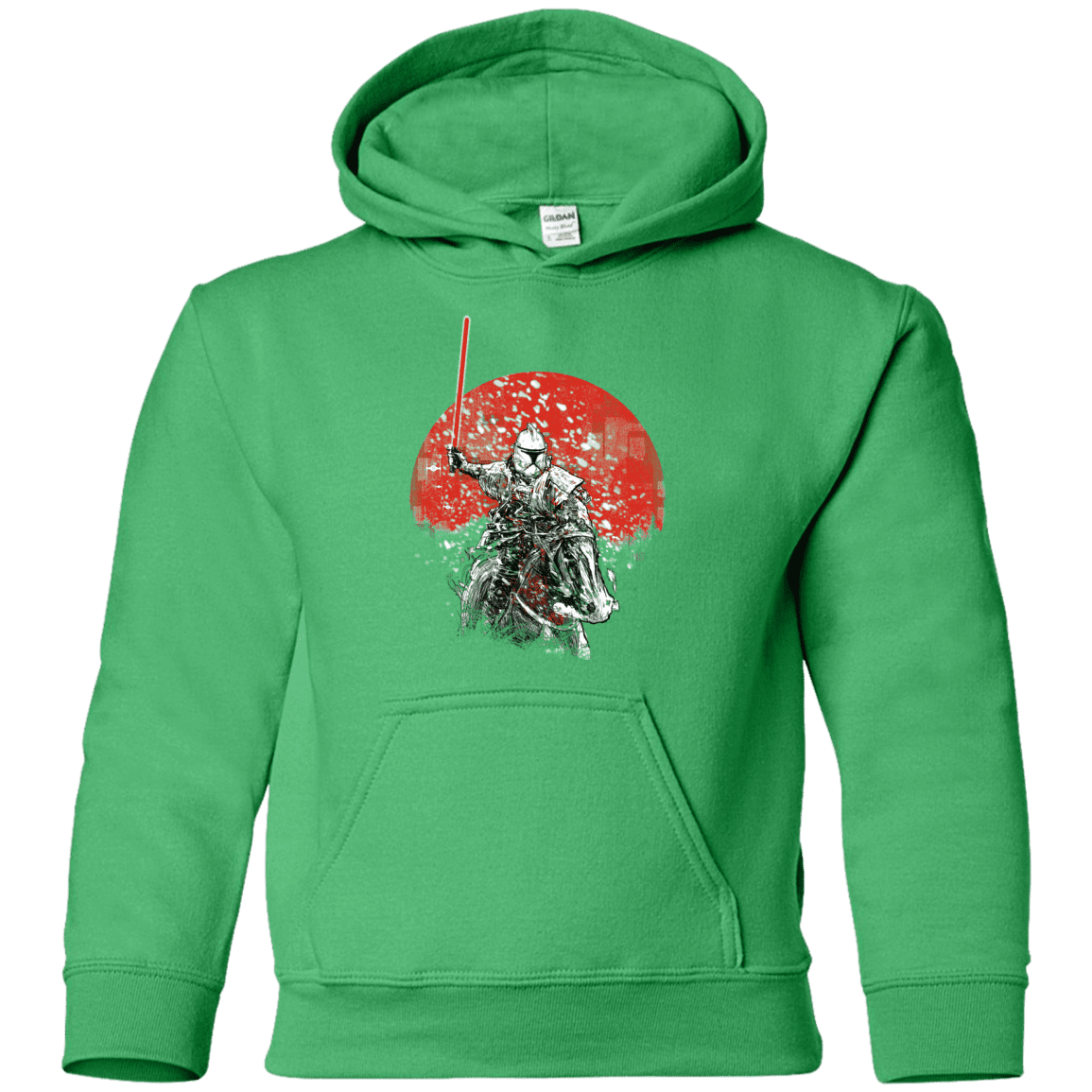 Sweatshirts Irish Green / YS Samurai Trooper Youth Hoodie