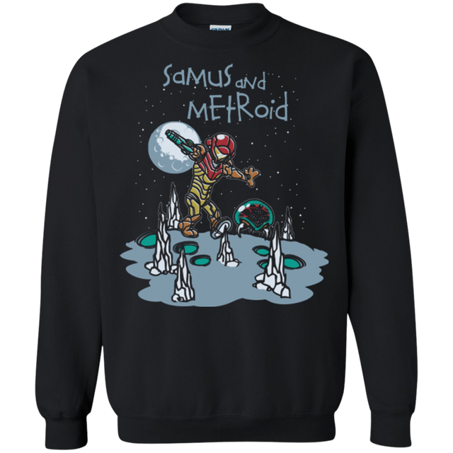 Sweatshirts Black / Small Samus and Metroid Crewneck Sweatshirt