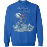 Sweatshirts Royal / Small Samus and Metroid Crewneck Sweatshirt