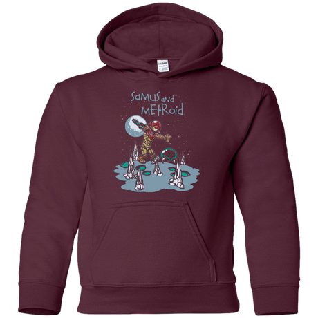 Sweatshirts Maroon / YS Samus and Metroid Youth Hoodie