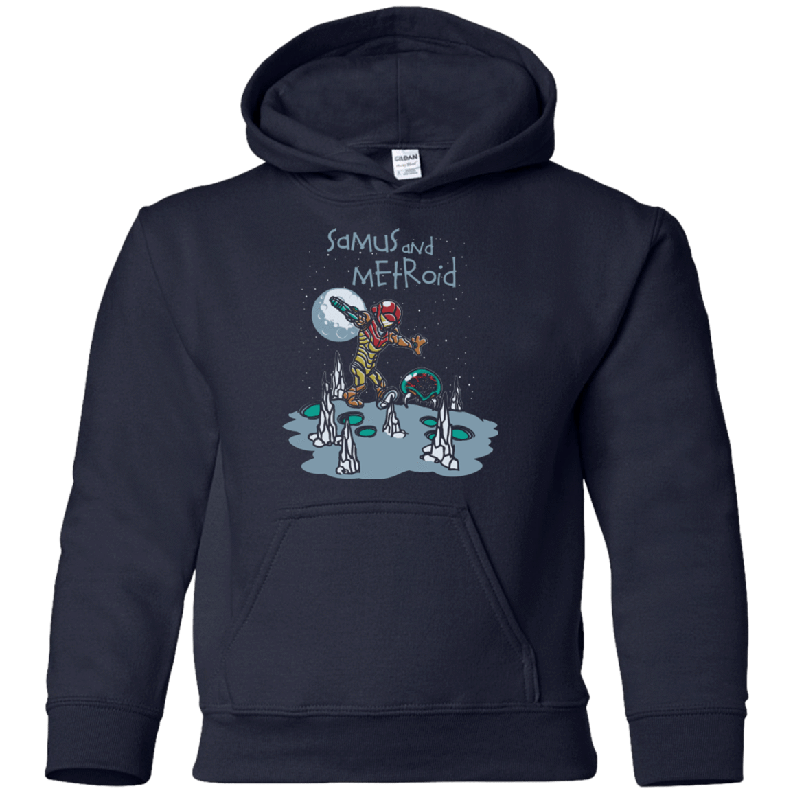 Sweatshirts Navy / YS Samus and Metroid Youth Hoodie