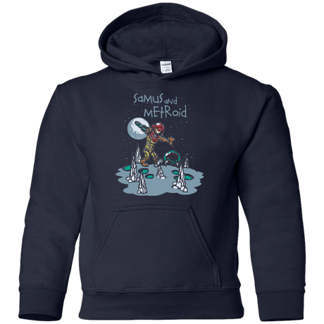 Sweatshirts Navy / YS Samus and Metroid Youth Hoodie