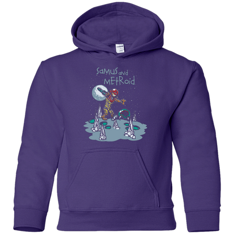 Sweatshirts Purple / YS Samus and Metroid Youth Hoodie