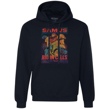 Sweatshirts Navy / Small Samus Aran Propaganda Premium Fleece Hoodie