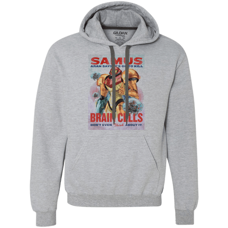 Sweatshirts Sport Grey / Small Samus Aran Propaganda Premium Fleece Hoodie