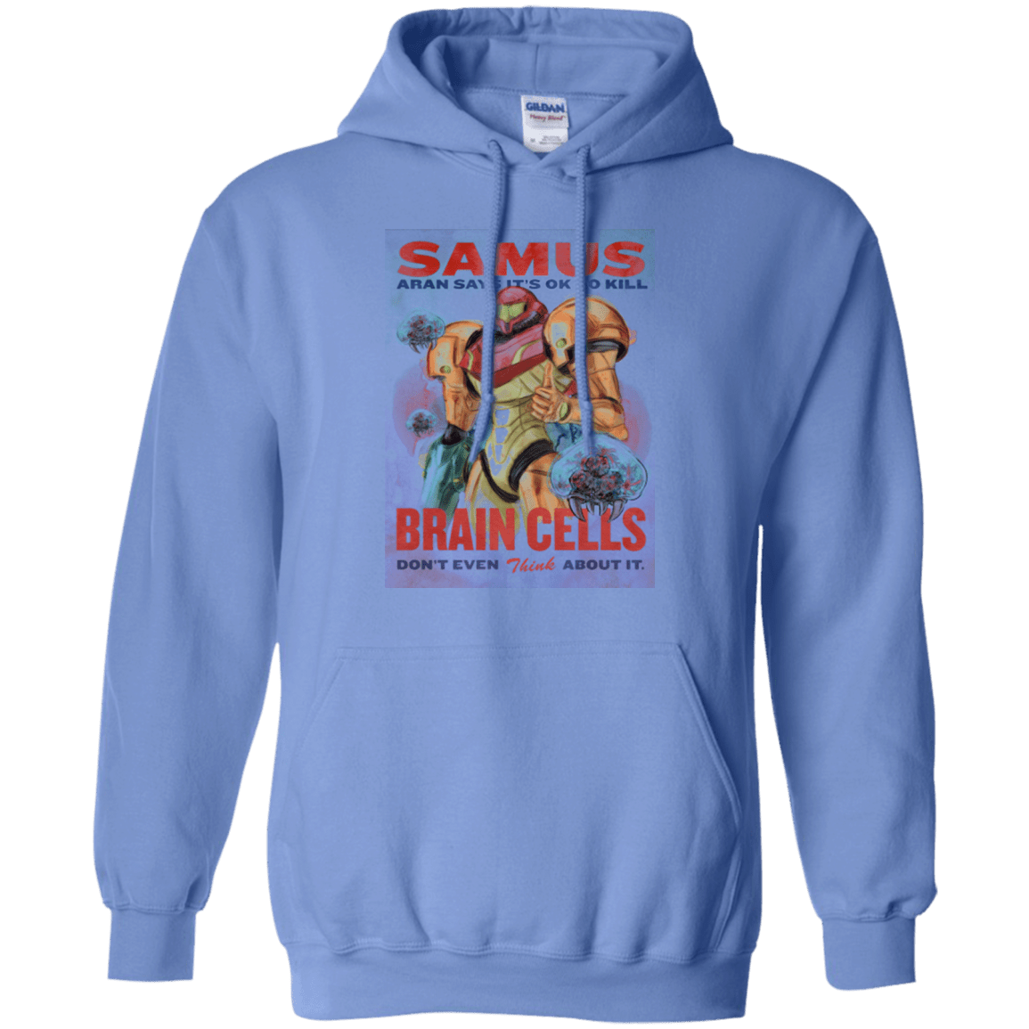 Sweatshirts Carolina Blue / Small Samus Aran Propaganda Pullover Hoodie