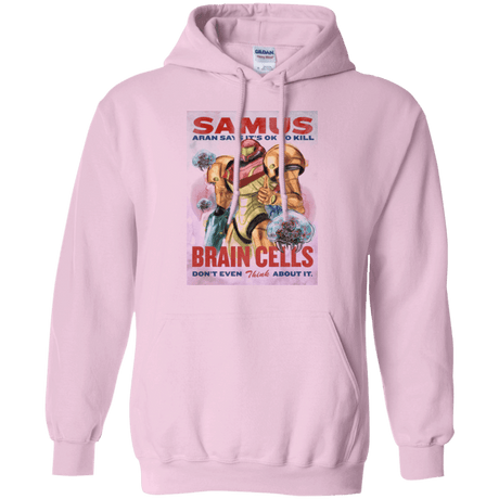 Sweatshirts Light Pink / Small Samus Aran Propaganda Pullover Hoodie