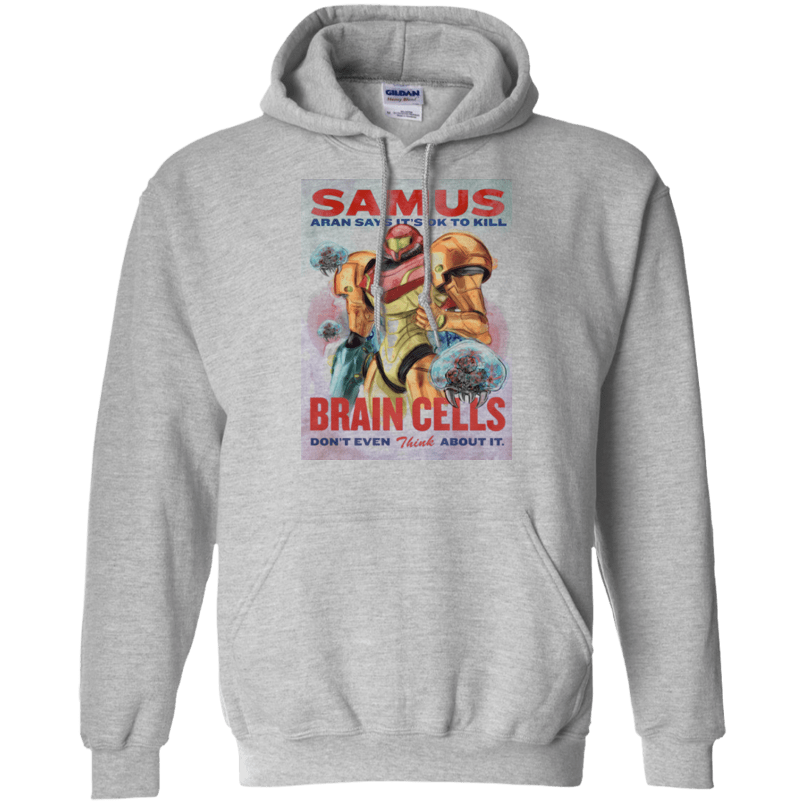 Sweatshirts Sport Grey / Small Samus Aran Propaganda Pullover Hoodie