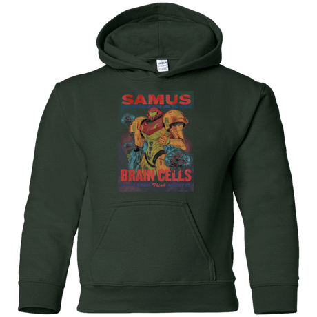 Sweatshirts Forest Green / YS Samus Aran Propaganda Youth Hoodie