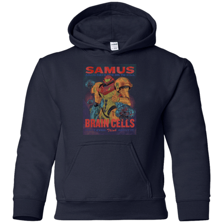 Sweatshirts Navy / YS Samus Aran Propaganda Youth Hoodie