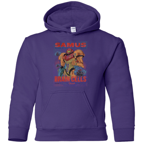 Sweatshirts Purple / YS Samus Aran Propaganda Youth Hoodie