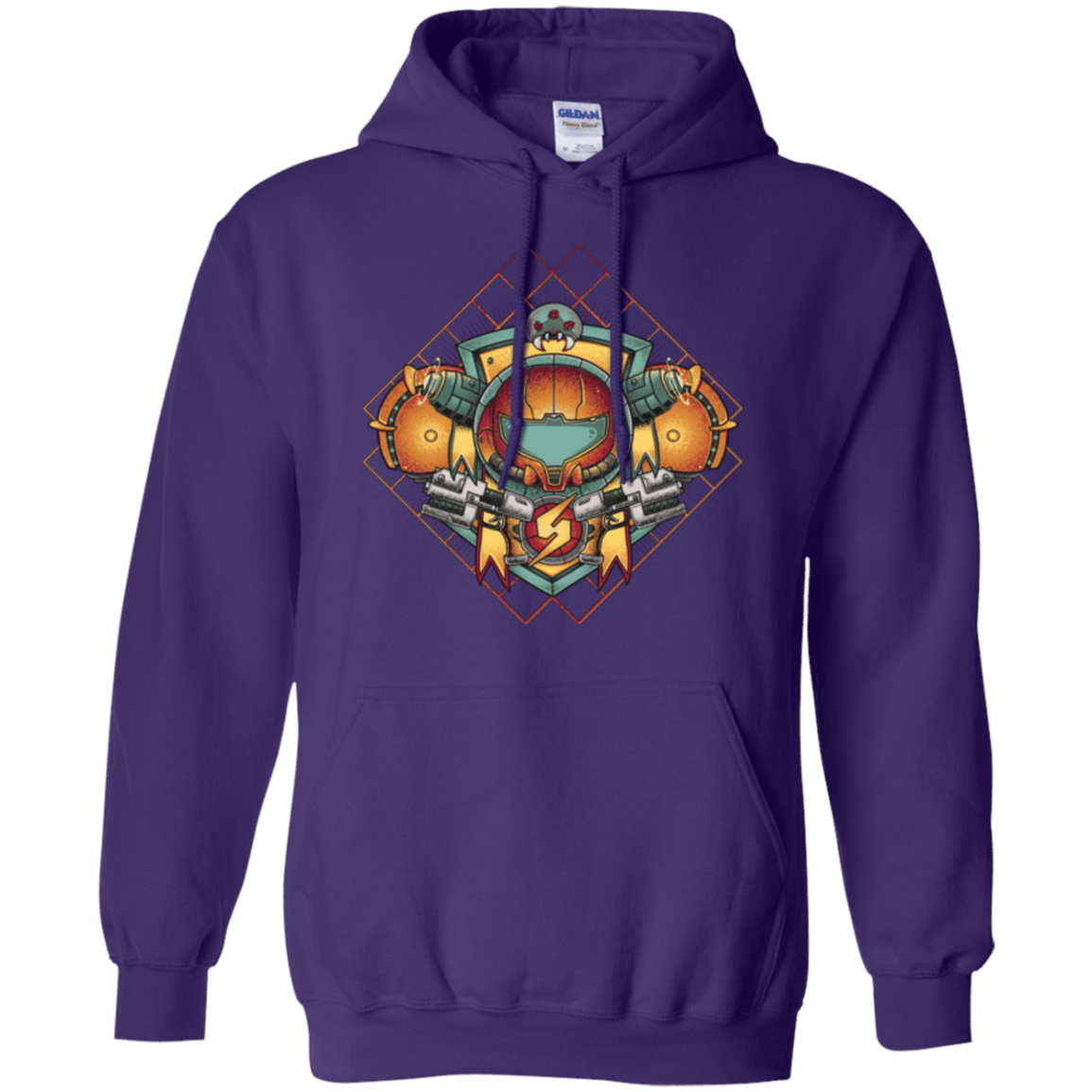Sweatshirts Purple / Small Samus crest Pullover Hoodie