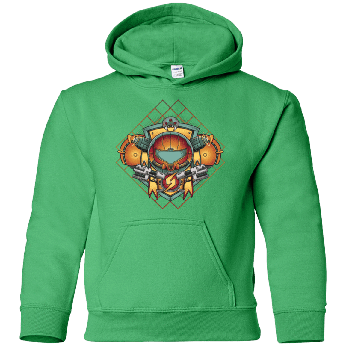 Sweatshirts Irish Green / YS Samus crest Youth Hoodie