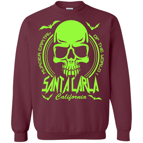 Sweatshirts Maroon / S Santa Carla Crewneck Sweatshirt