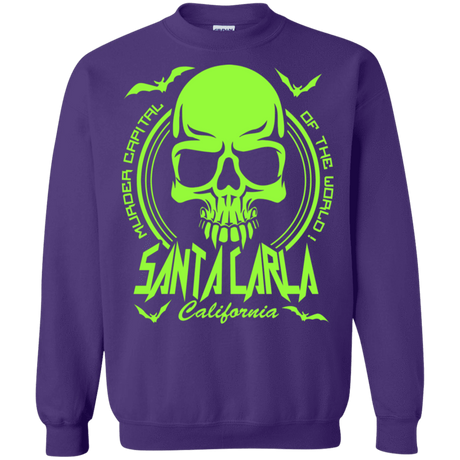 Sweatshirts Purple / S Santa Carla Crewneck Sweatshirt