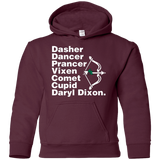 Sweatshirts Maroon / YS Santas Helper Youth Hoodie