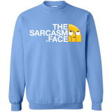 Sweatshirts Carolina Blue / S Sarcasm Face Crewneck Sweatshirt