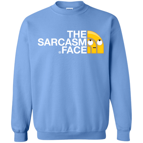 Sweatshirts Carolina Blue / S Sarcasm Face Crewneck Sweatshirt