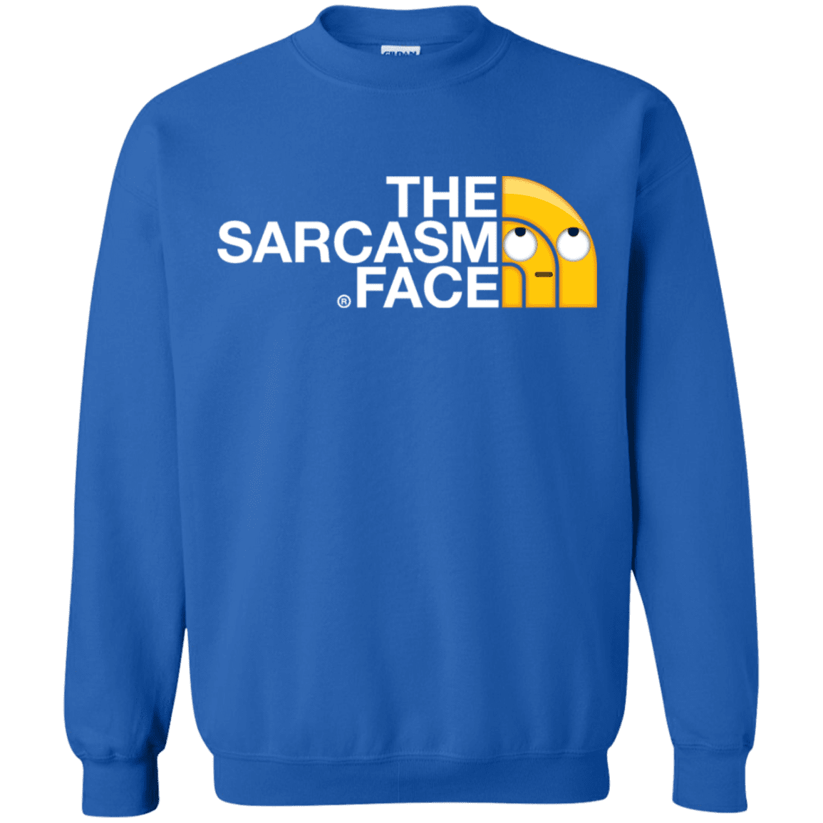 Sweatshirts Royal / S Sarcasm Face Crewneck Sweatshirt