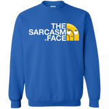 Sweatshirts Royal / S Sarcasm Face Crewneck Sweatshirt