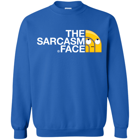 Sweatshirts Royal / S Sarcasm Face Crewneck Sweatshirt