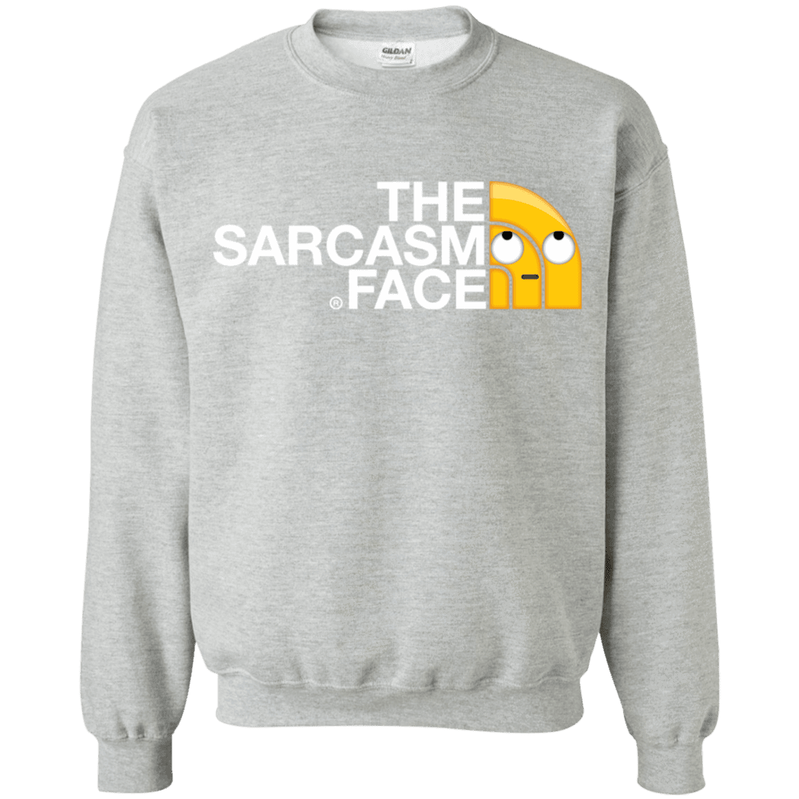 Sweatshirts Sport Grey / S Sarcasm Face Crewneck Sweatshirt